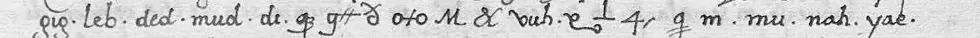 Line 2 of the six lines of cipher, as written